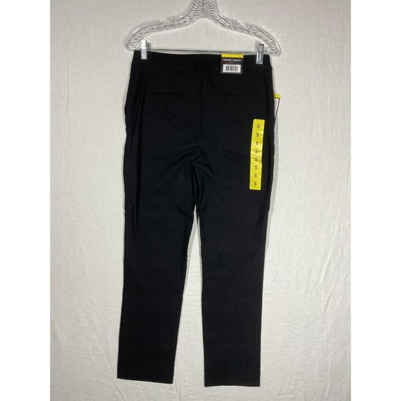 Hilary Radley Pull On Pant Stretch Mid Rise Slim Leg 4 Pockets Small Black - Picture 6 of 10
